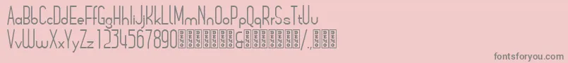 Шрифт ArsinoeDemo – серые шрифты на розовом фоне