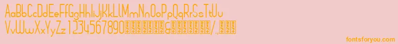 ArsinoeDemo Font – Orange Fonts on Pink Background