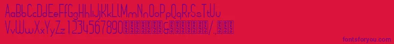 ArsinoeDemo Font – Purple Fonts on Red Background