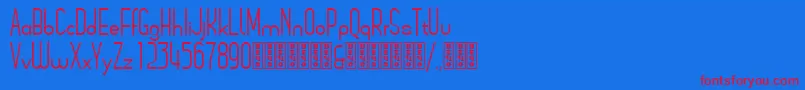 ArsinoeDemo Font – Red Fonts on Blue Background