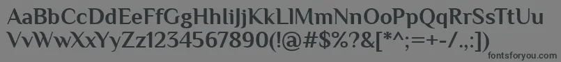 PhilosopherBold Font – Black Fonts on Gray Background