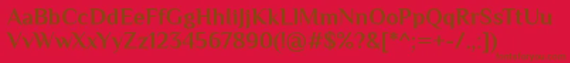 PhilosopherBold Font – Brown Fonts on Red Background
