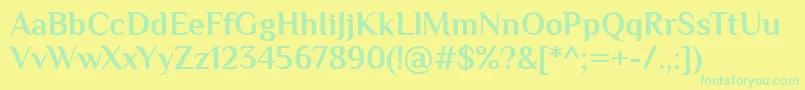 En savoir plus sur la police PhilosopherBold Police PhilosopherBold – polices vertes sur fond jaune