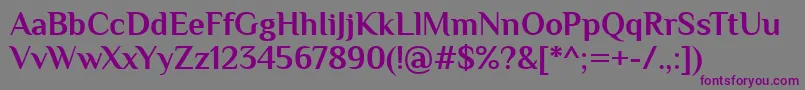 PhilosopherBold Font – Purple Fonts on Gray Background