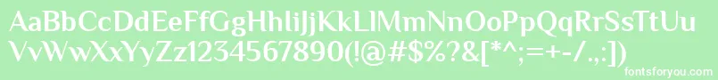 PhilosopherBold Font – White Fonts on Green Background