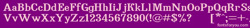 Bruskovaya125 Font – Pink Fonts on Purple Background