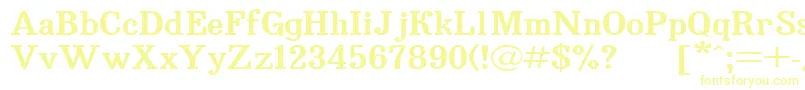 Czcionka Bruskovaya125 – żółte czcionki