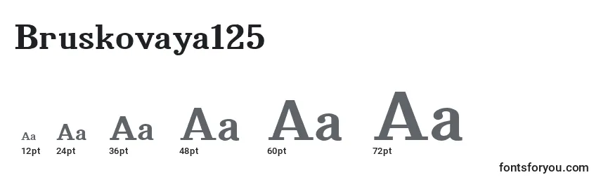 Bruskovaya125 Font Sizes