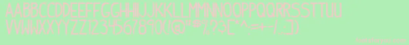 Indiepimptbs Font – Pink Fonts on Green Background