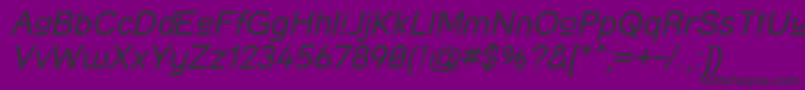 StreetUpperItalic Font – Black Fonts on Purple Background