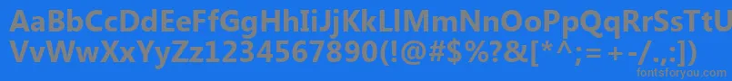 Czcionka LaoUiРџРѕР»СѓР¶РёСЂРЅС‹Р№ – szare czcionki na niebieskim tle