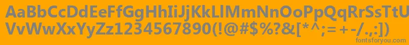 フォントLaoUiРџРѕР»СѓР¶РёСЂРЅС‹Р№ – オレンジの背景に灰色の文字