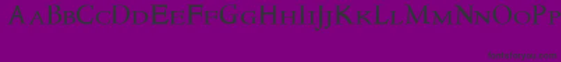 Newstylesmallcaps Font – Black Fonts on Purple Background