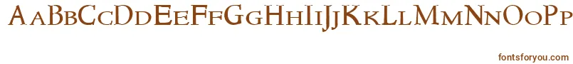 Newstylesmallcaps Font – Brown Fonts on White Background