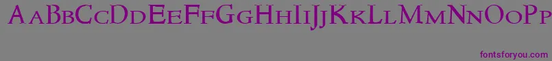 Шрифт Newstylesmallcaps – фиолетовые шрифты на сером фоне