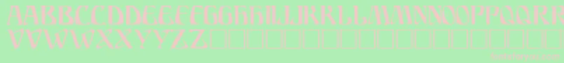 AriostoRegular Font – Pink Fonts on Green Background