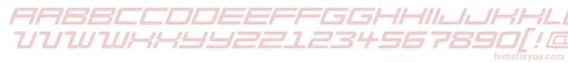 fuente ModellItalic – Fuentes Rosadas Sobre Fondo Blanco