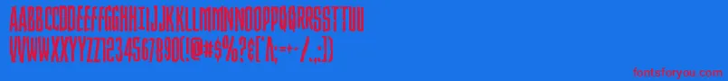 Strangerdanger Font – Red Fonts on Blue Background