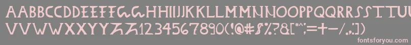 Daciandonarium Font – Pink Fonts on Gray Background