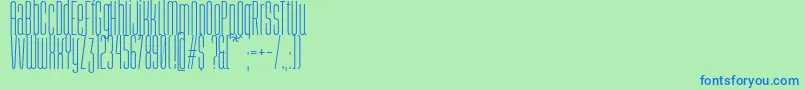 Abastina-fontti – siniset fontit vihreällä taustalla