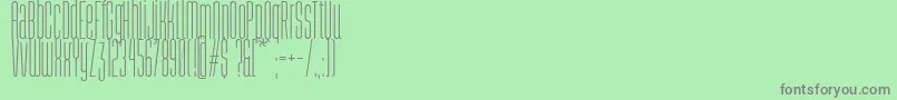 Abastina-Schriftart – Graue Schriften auf grünem Hintergrund