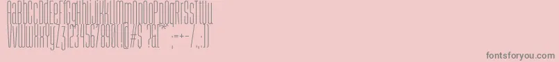 Шрифт Abastina – серые шрифты на розовом фоне