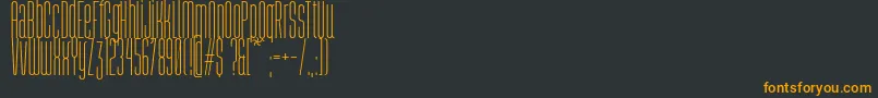 Abastina Font – Orange Fonts on Black Background