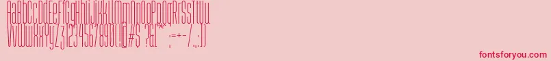 Abastina Font – Red Fonts on Pink Background
