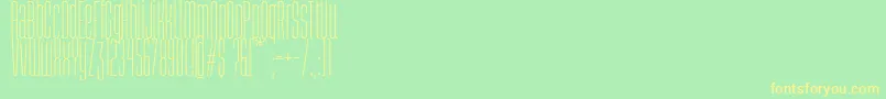 Abastina-fontti – keltaiset fontit vihreällä taustalla