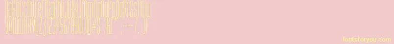 Abastina-Schriftart – Gelbe Schriften auf rosa Hintergrund