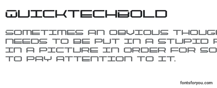 Schriftart QuicktechBold