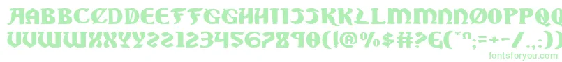 Sablee Font – Green Fonts on White Background