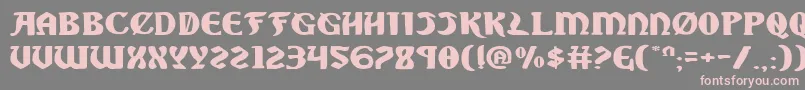 Sablee Font – Pink Fonts on Gray Background