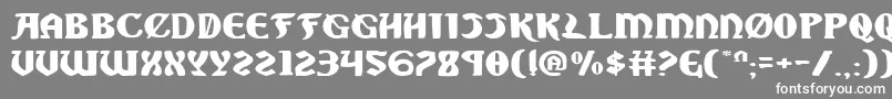 フォントSablee – 灰色の背景に白い文字