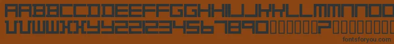 Шрифт TheoVanDoesburg – чёрные шрифты на коричневом фоне