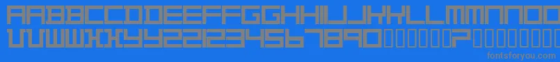 Шрифт TheoVanDoesburg – серые шрифты на синем фоне