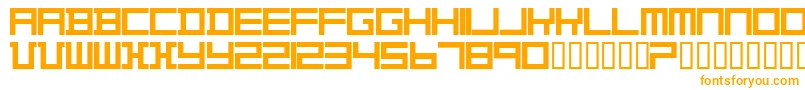 Шрифт TheoVanDoesburg – оранжевые шрифты
