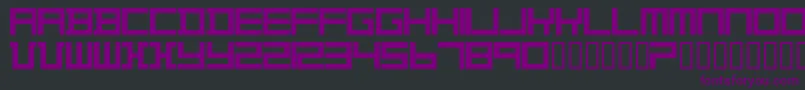 Шрифт TheoVanDoesburg – фиолетовые шрифты на чёрном фоне