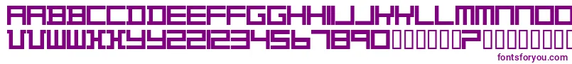 TheoVanDoesburg-fontti – violetit fontit valkoisella taustalla