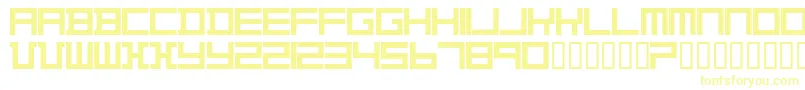 Шрифт TheoVanDoesburg – жёлтые шрифты