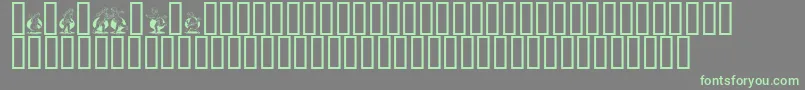Engle Font – Green Fonts on Gray Background