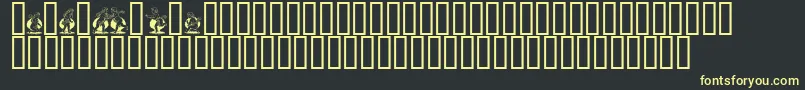 Engle Font – Yellow Fonts on Black Background