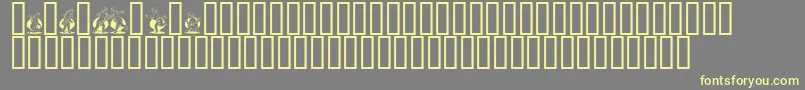 Engle Font – Yellow Fonts on Gray Background