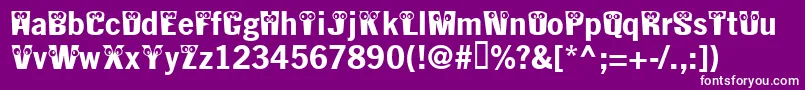 Kablokhead Font – White Fonts on Purple Background