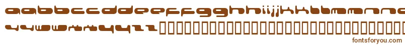 フォント0802f – 白い背景に茶色のフォント