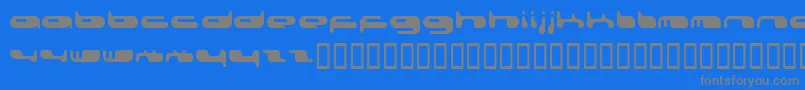 フォント0802f – 青い背景に灰色の文字