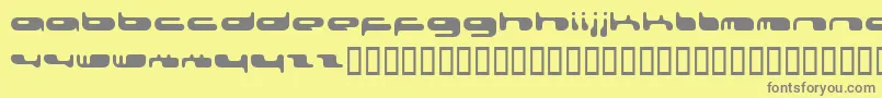フォント0802f – 黄色の背景に灰色の文字
