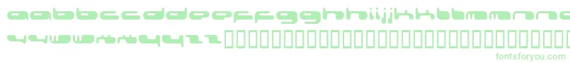 0802f Font – Green Fonts on White Background
