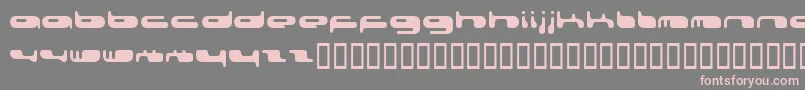 フォント0802f – 灰色の背景にピンクのフォント