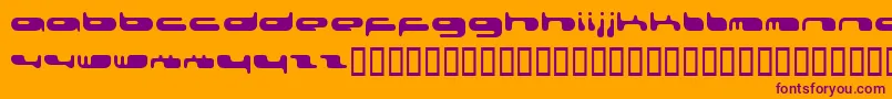 Шрифт 0802f – фиолетовые шрифты на оранжевом фоне